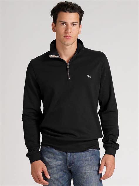 burberry men's half zip pullover.